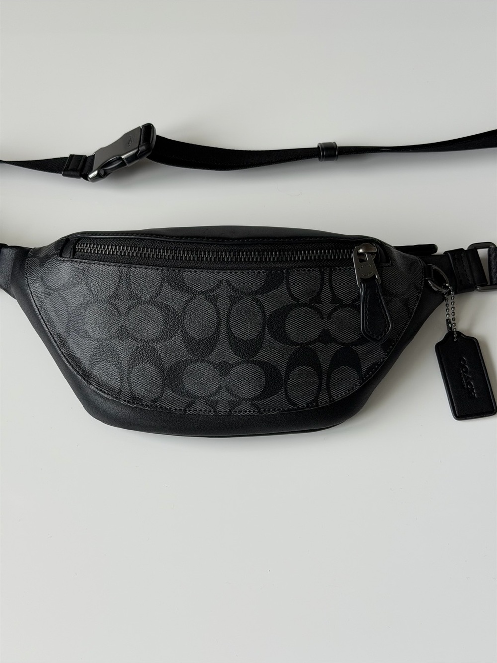 Coach Warren Mini Belt Bag in Signature Canvas for Men